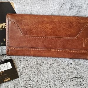 Frye Melissa Wallet, Cognac
